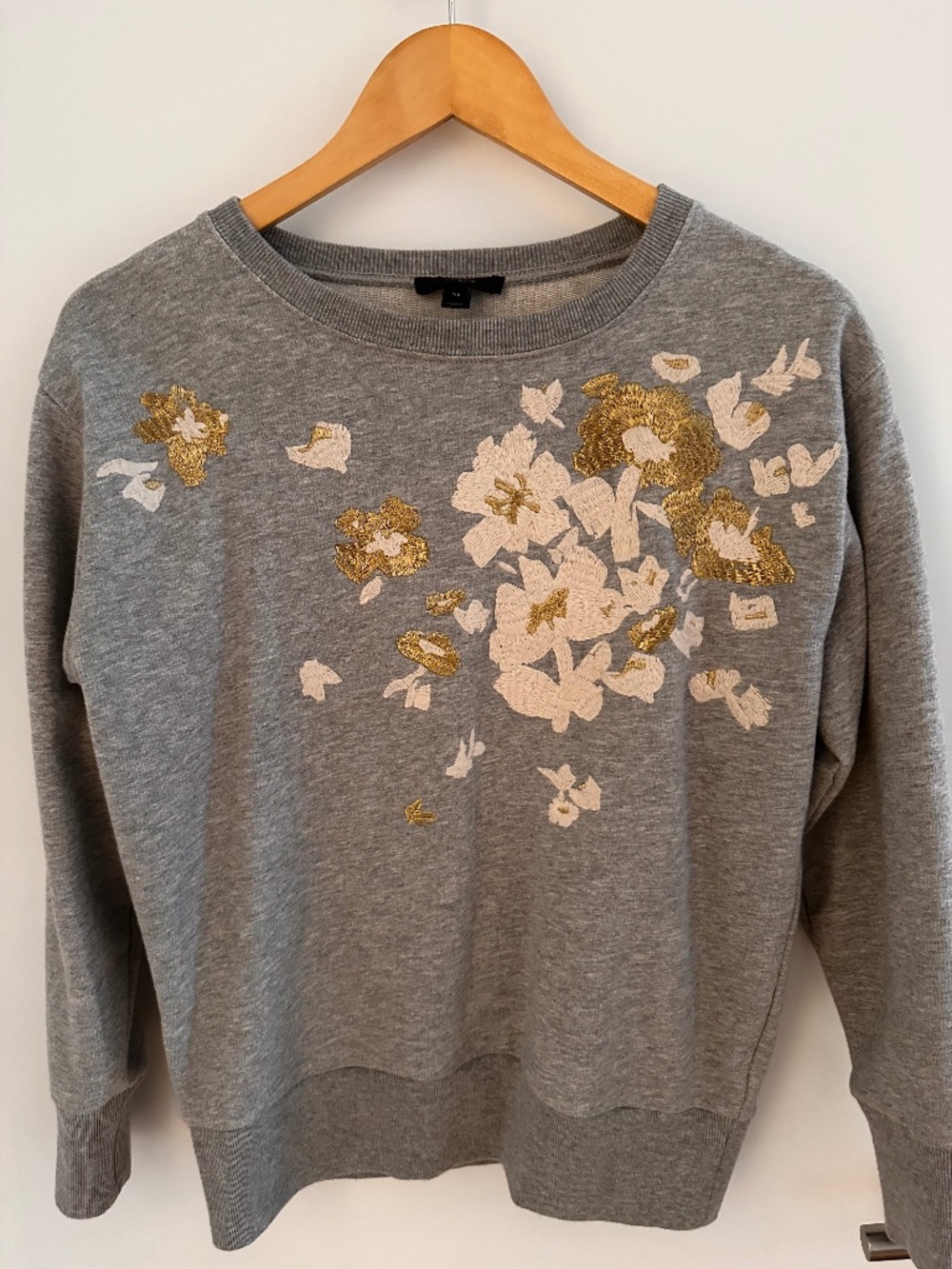 J Crew embroidery sweatshirt